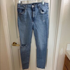 Hudson distressed skinny jeans